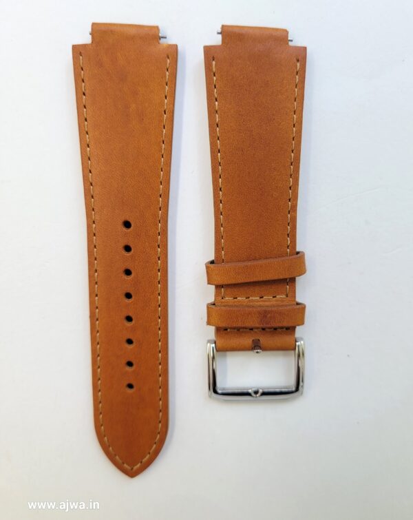 ajwain tan leather watch strap casio dw5600 front